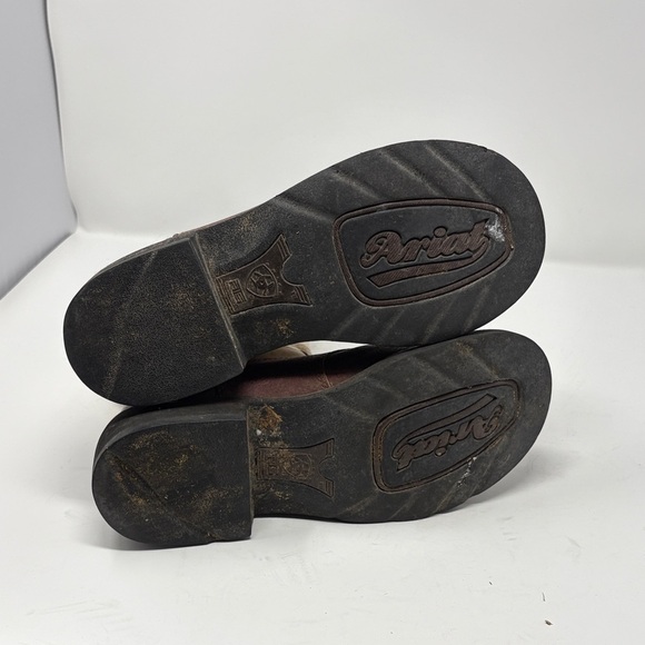 Ariat Tan and Brown Western Cowboy Boots Size 7.5 0069 - Picture 9 of 9